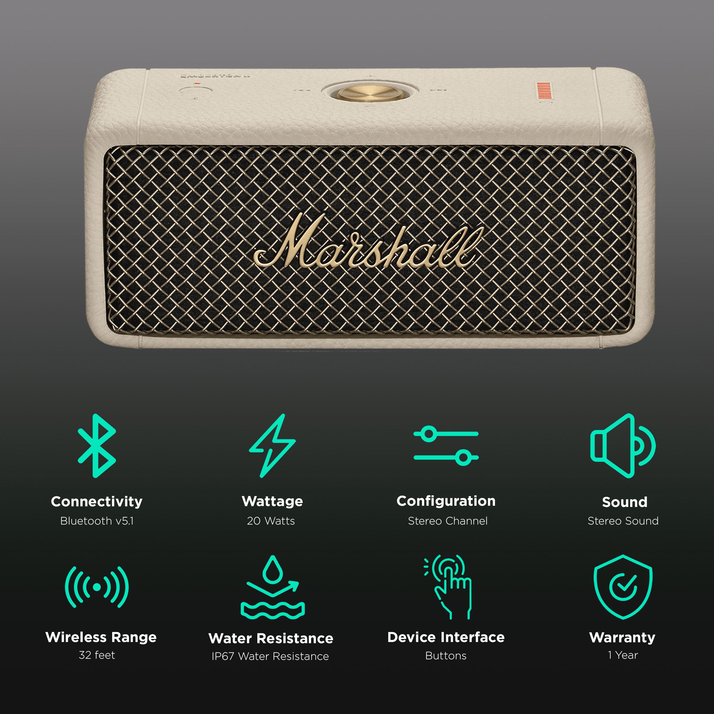 Buy Marshall Emberton II 20W Portable Bluetooth Speaker (IP67